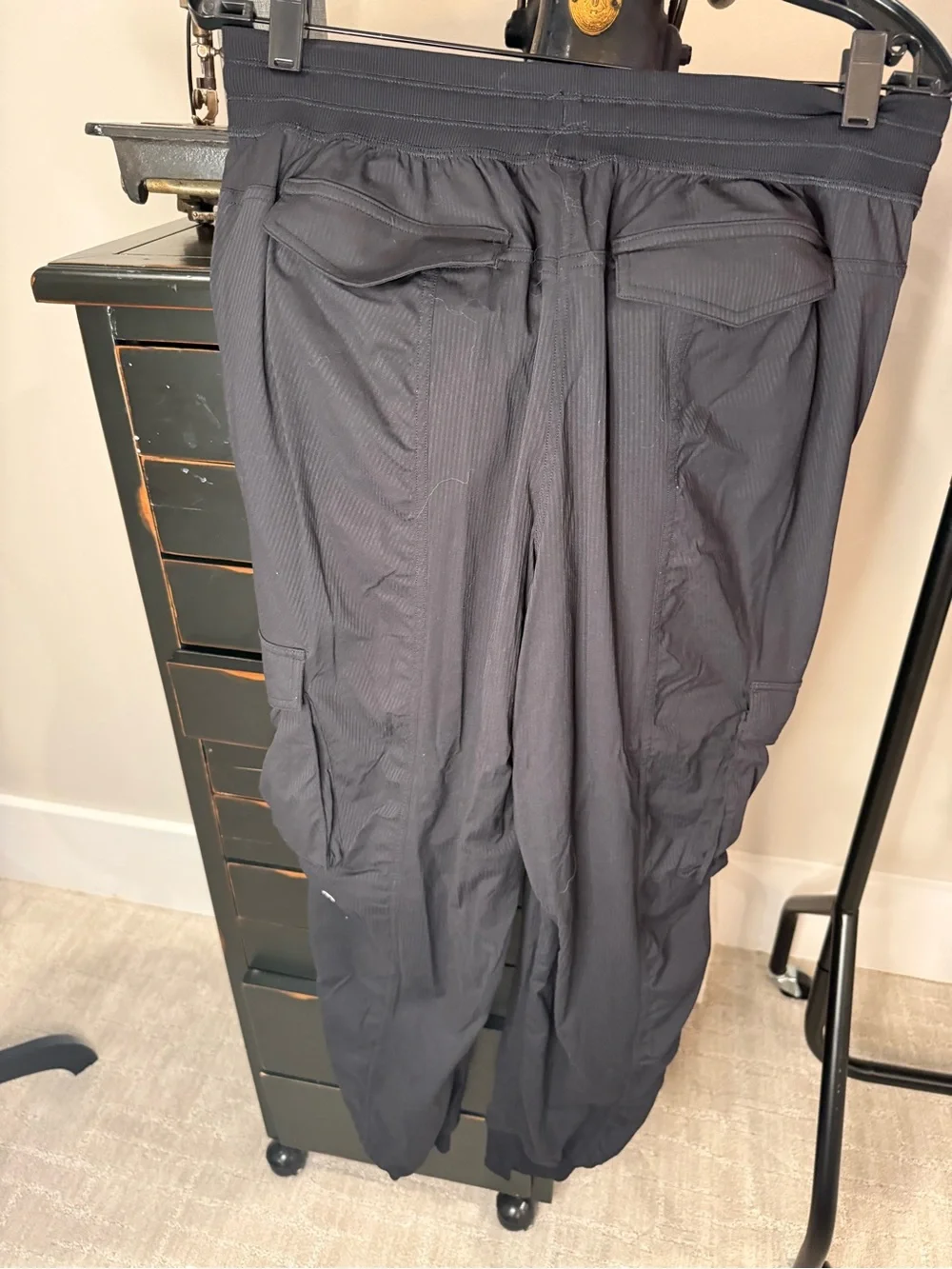lululemon athletica Black Cargo Jogger Pants